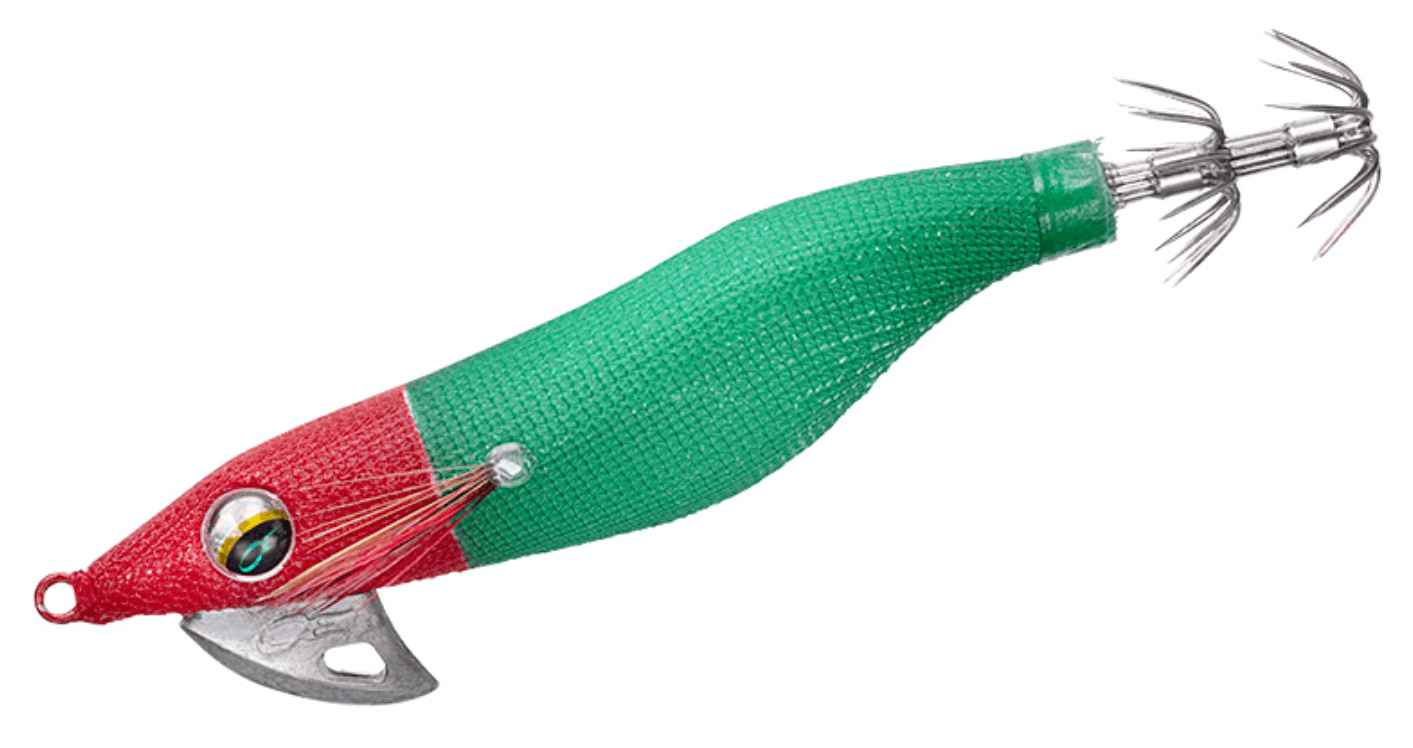 オモリグ用エギ赤緑カラー