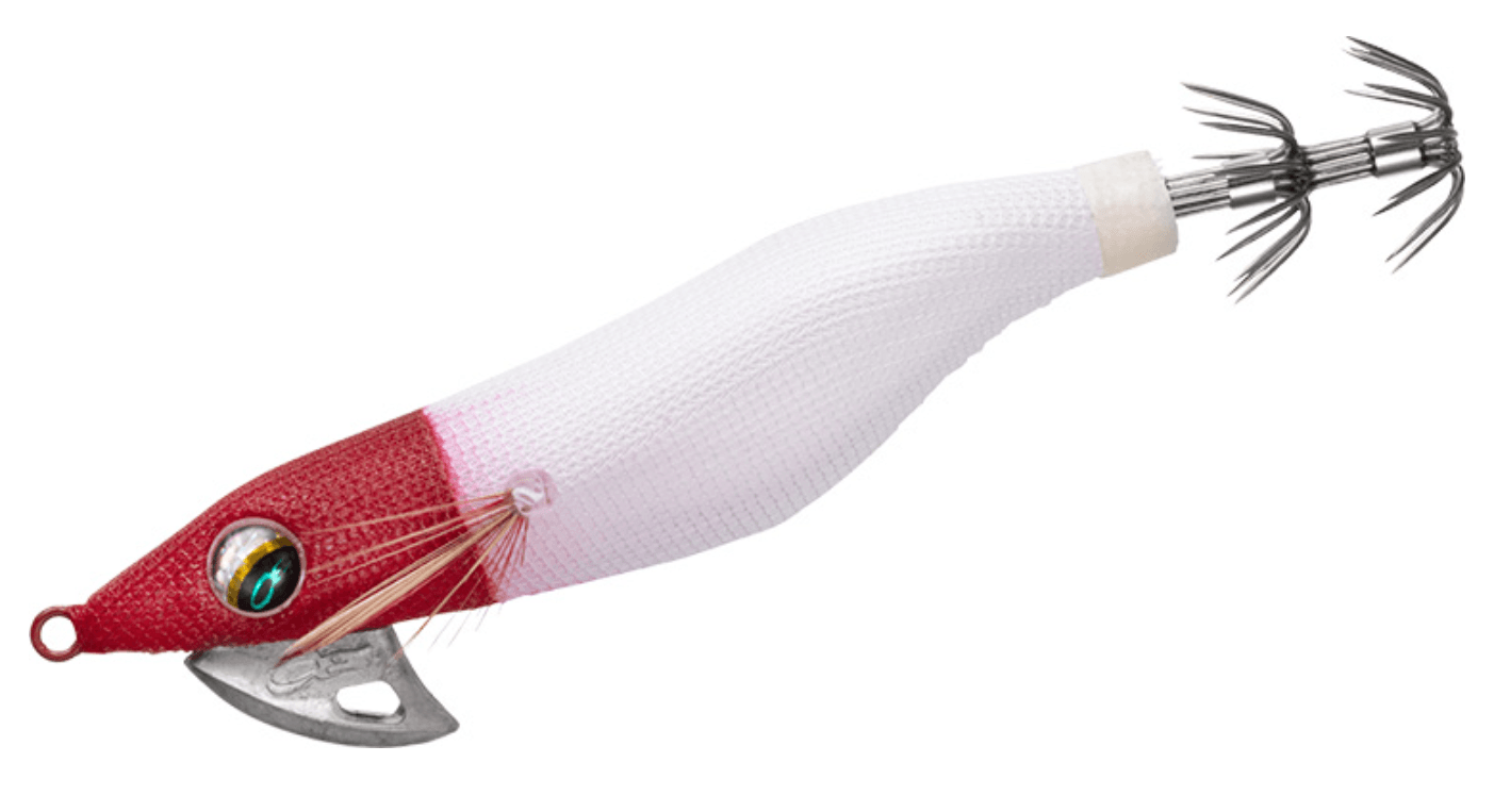 オモリグ用エギ赤白カラー