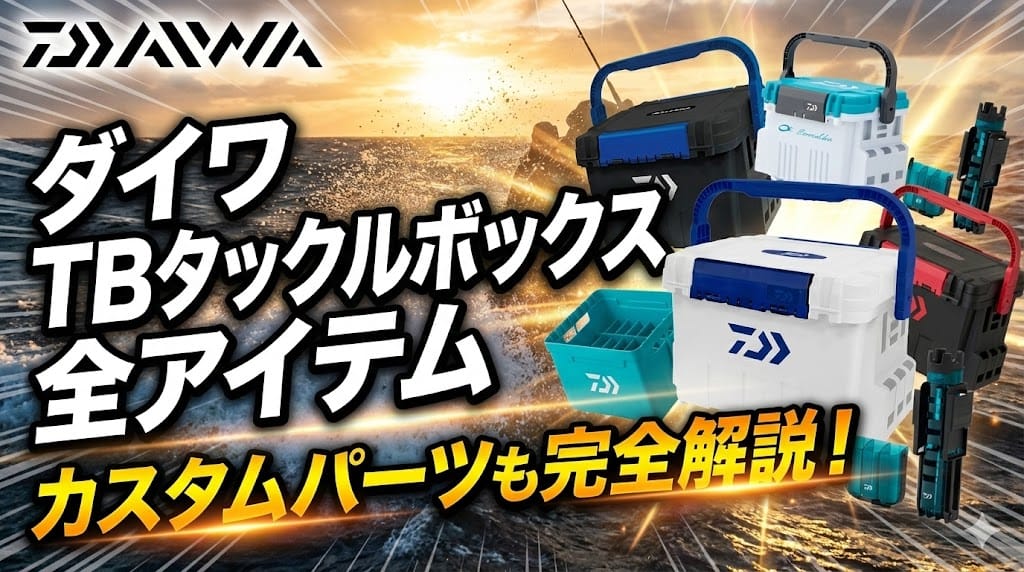 ダイワTBタックルボックス全アイテム/カスタムパーツ完全解説！