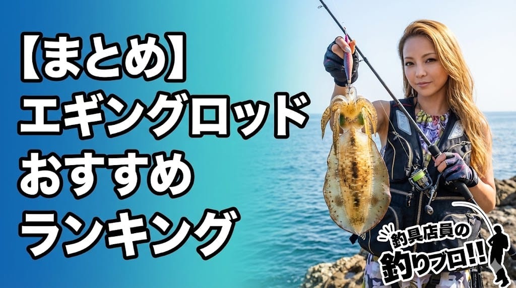 【まとめ】エギングロッドおすすめランキング