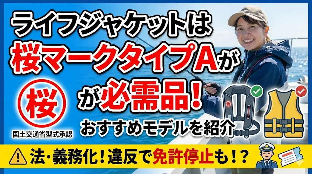 ライフジャケットは桜マークタイプAが必需品！おすすめモデルを紹介