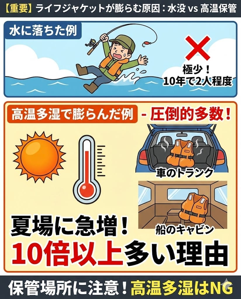 【重要】水に落ちて膨らんだ例よりも10倍多い理由