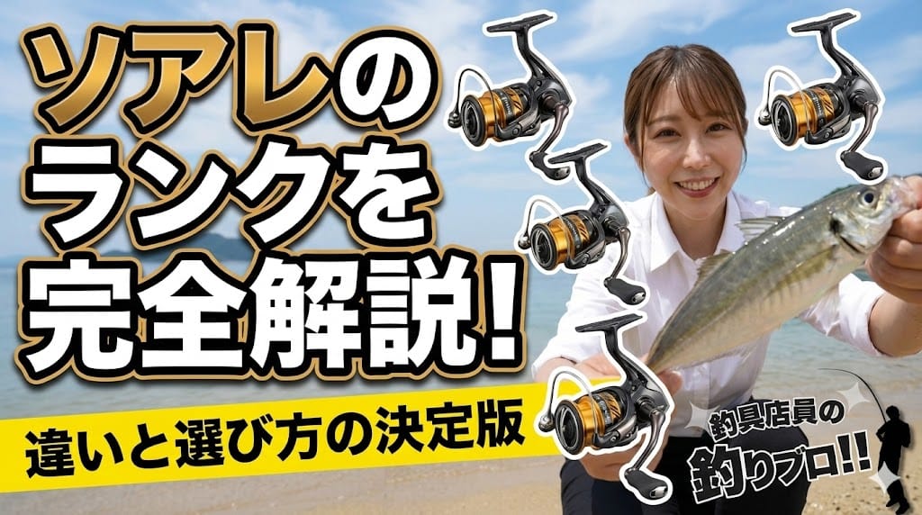 【2026年最新】ソアレのリールランク比較！アジングにおすすめ番手は？釣具店員が解説