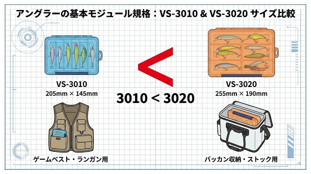 3010と3020のサイズ寸法と規格の違い