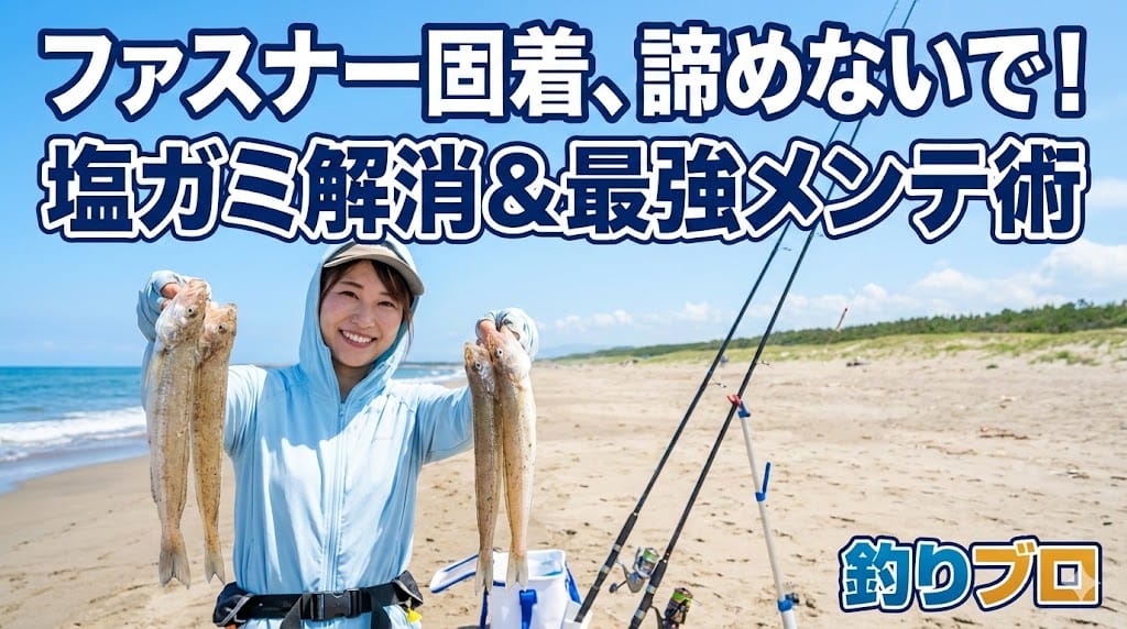 【再現性高い】塩噛みで固着したファスナーを直す方法とメンテナンス