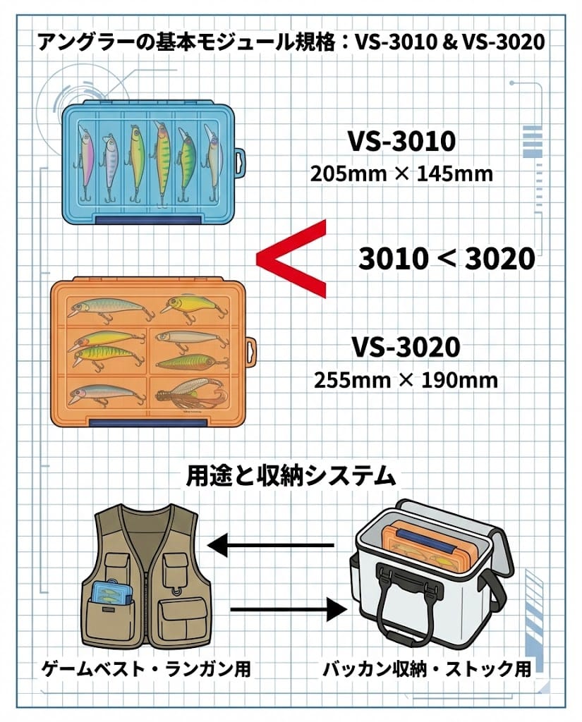 3010と3020のサイズ寸法と規格の違い