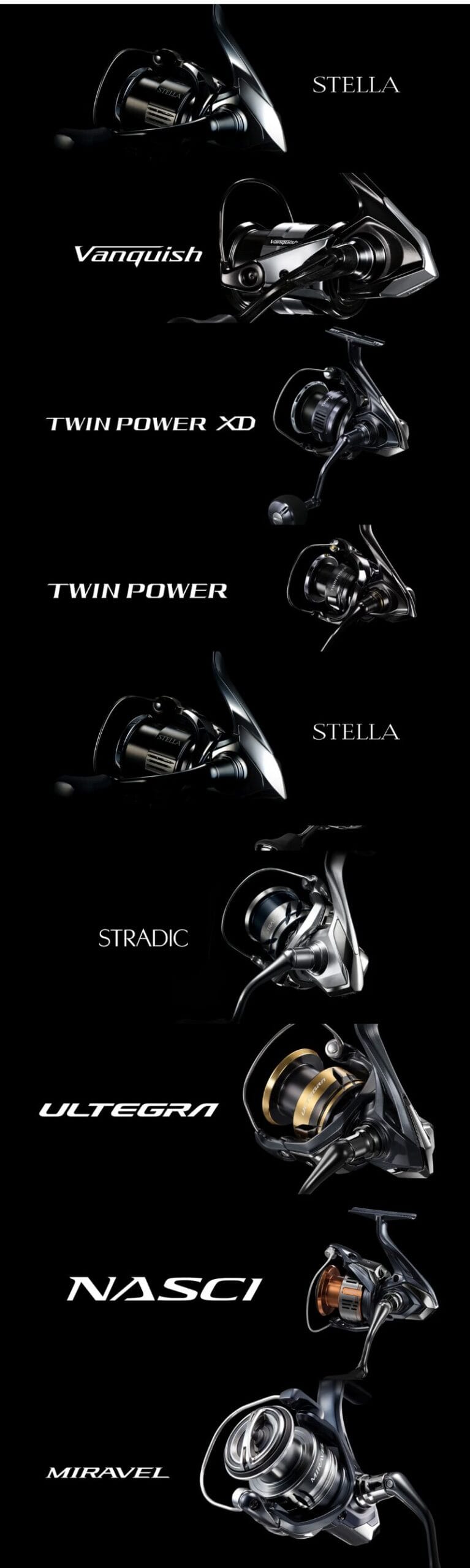 シマノ汎用スピニングリール全ランク