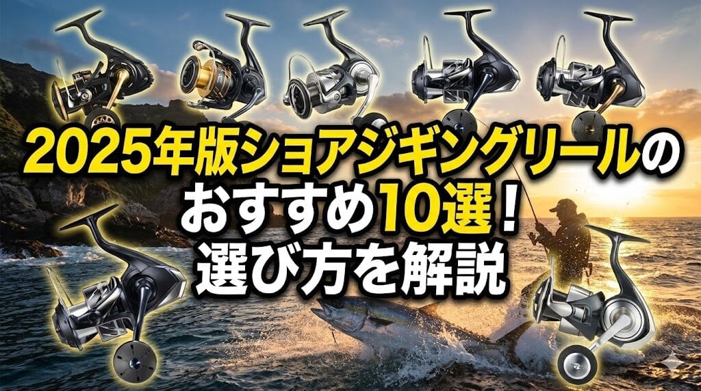 2025年版ショアジギングリールのおすすめ10選！選び方を解説