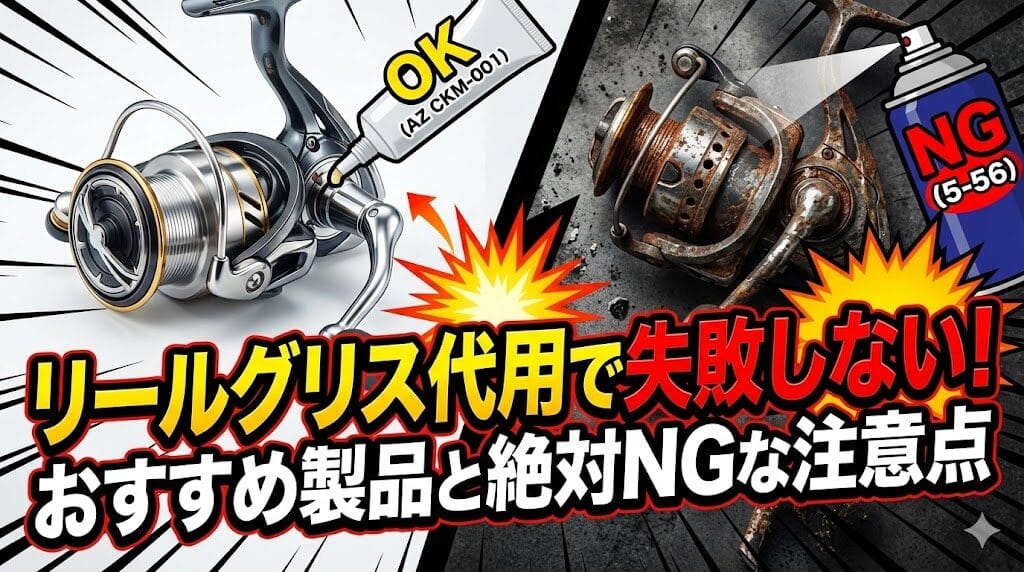 リールグリス代用で失敗しない！おすすめ製品と絶対NGな注意点