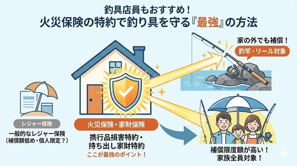 火災保険の特約で釣り具を守る方法