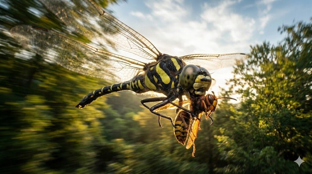 昆虫界の空の王者「オニヤンマ」の捕食能力