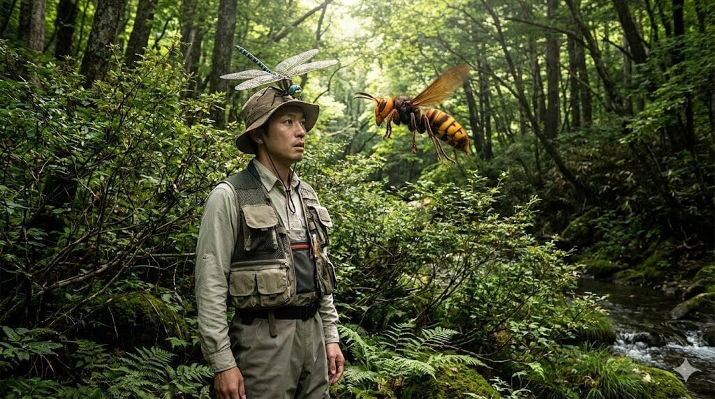 スズメバチとの遭遇！ 攻撃されなかった理由