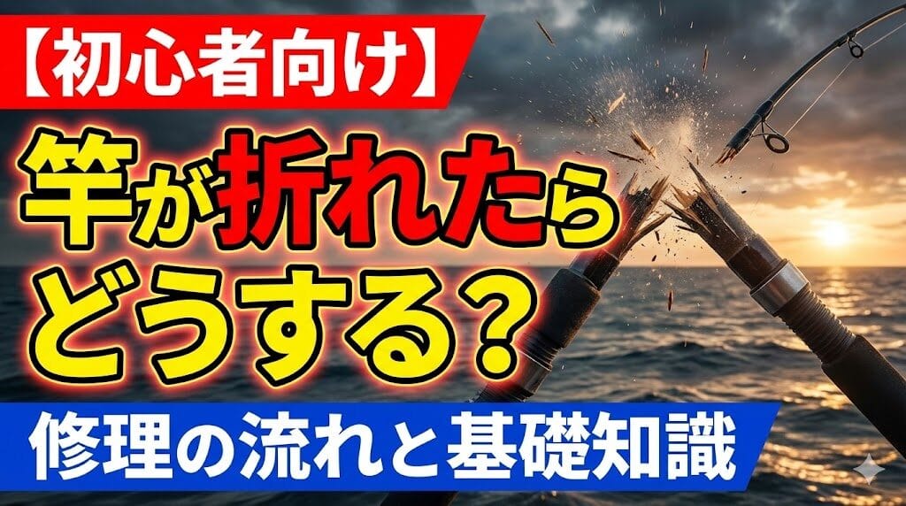 【初心者向け】竿が折れたらどうする？修理の流れと基礎知識