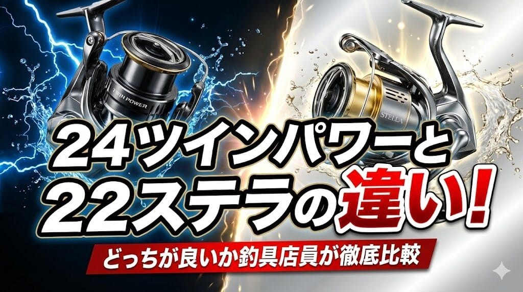 24ツインパワーと22ステラの違い！どっちが良いか店員が徹底比較