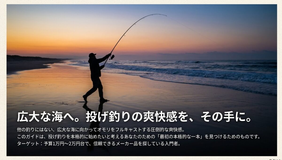 投げ釣り最初の本格派ガイド：予算1万円～2万円台で選ぶ信頼のメーカー品
