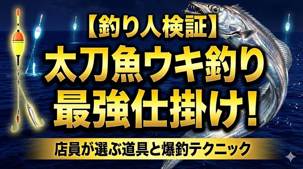 太刀魚ウキ釣り最強仕掛け！店員が選ぶ道具と爆釣テクニック