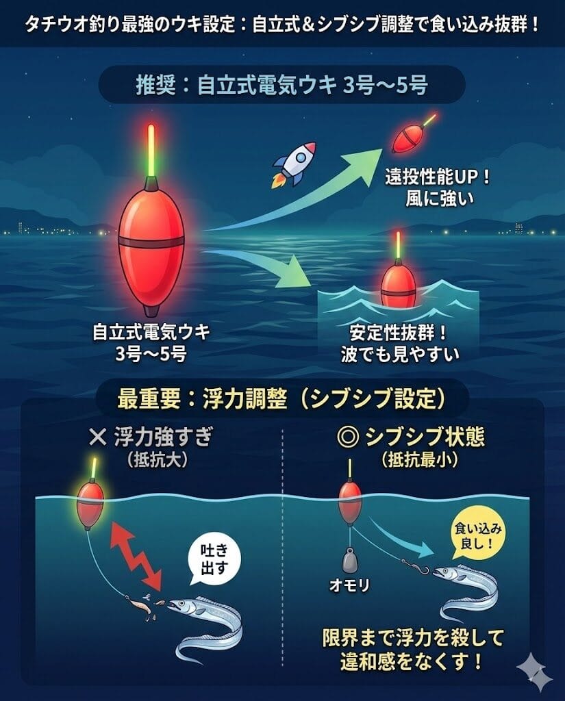 感度と視認性に優れた電気ウキの推奨