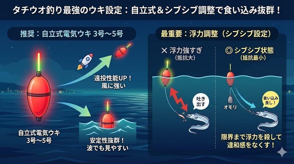 感度と視認性に優れた電気ウキの推奨