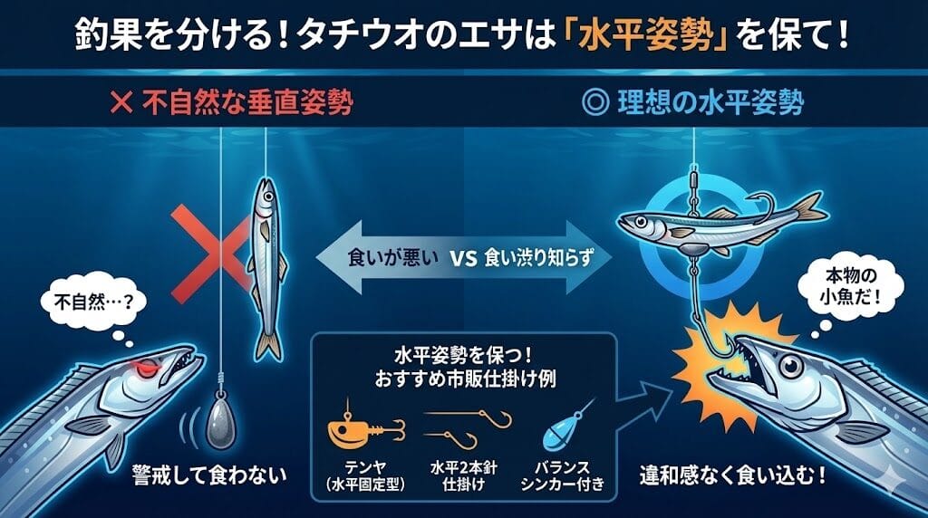 水平姿勢を保つ針やおすすめ市販仕掛け
