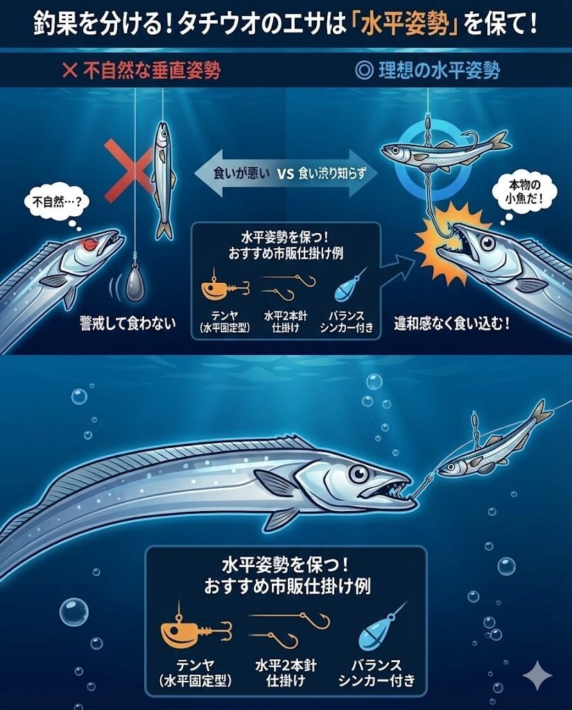 水平姿勢を保つ針やおすすめ市販仕掛け