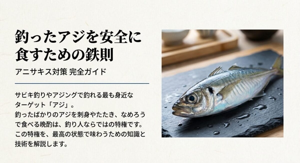 釣ったアジを安全に食べるためのアニサキス対策完全ガイド