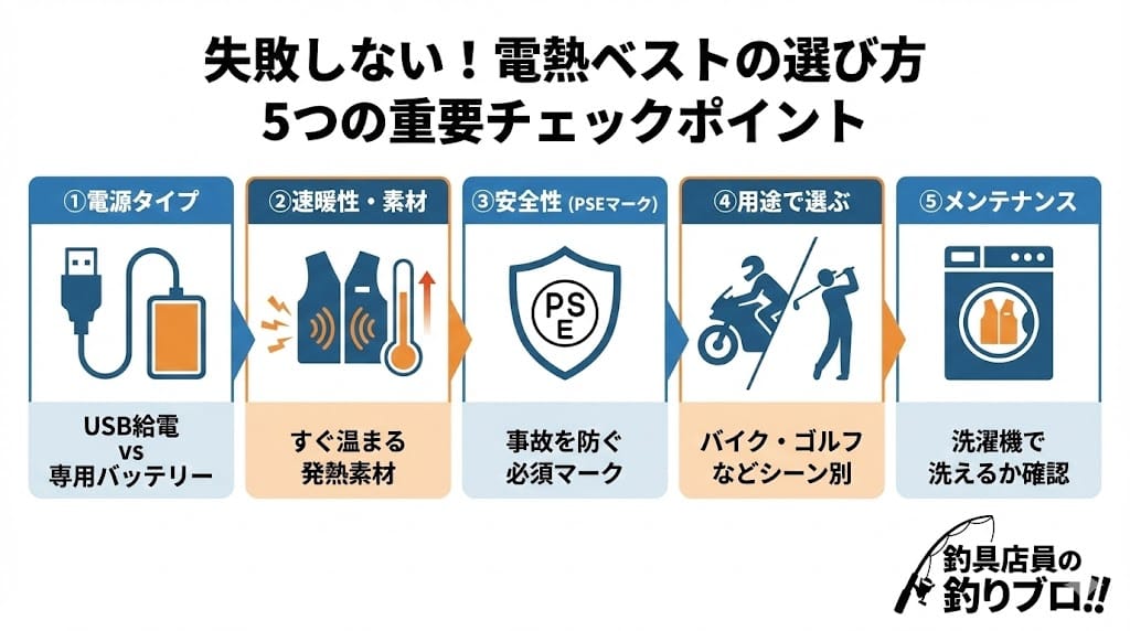 電熱ベストの選び方