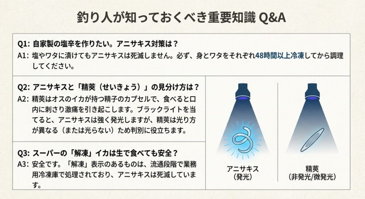 イカのアニサキスに関するよくある質問