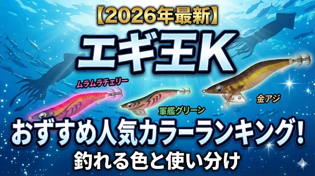 【2026年最新】エギ王Kのおすすめ人気カラーランキング！釣れる色と使い分け