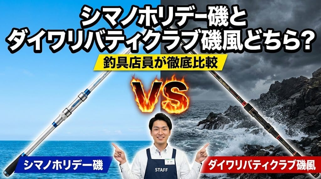 シマノホリデー磯とダイワリバティクラブ磯風どちら？釣具店員が徹底比較